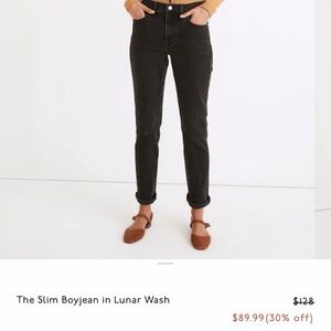 Madewell Straight-Leg Jeans in Black